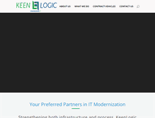 Tablet Screenshot of keenlogicinc.com